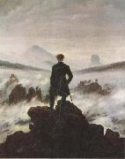 Caspar David Friedrich Wanderer Watching a Sea of Fog (mk45) USA oil painting artist